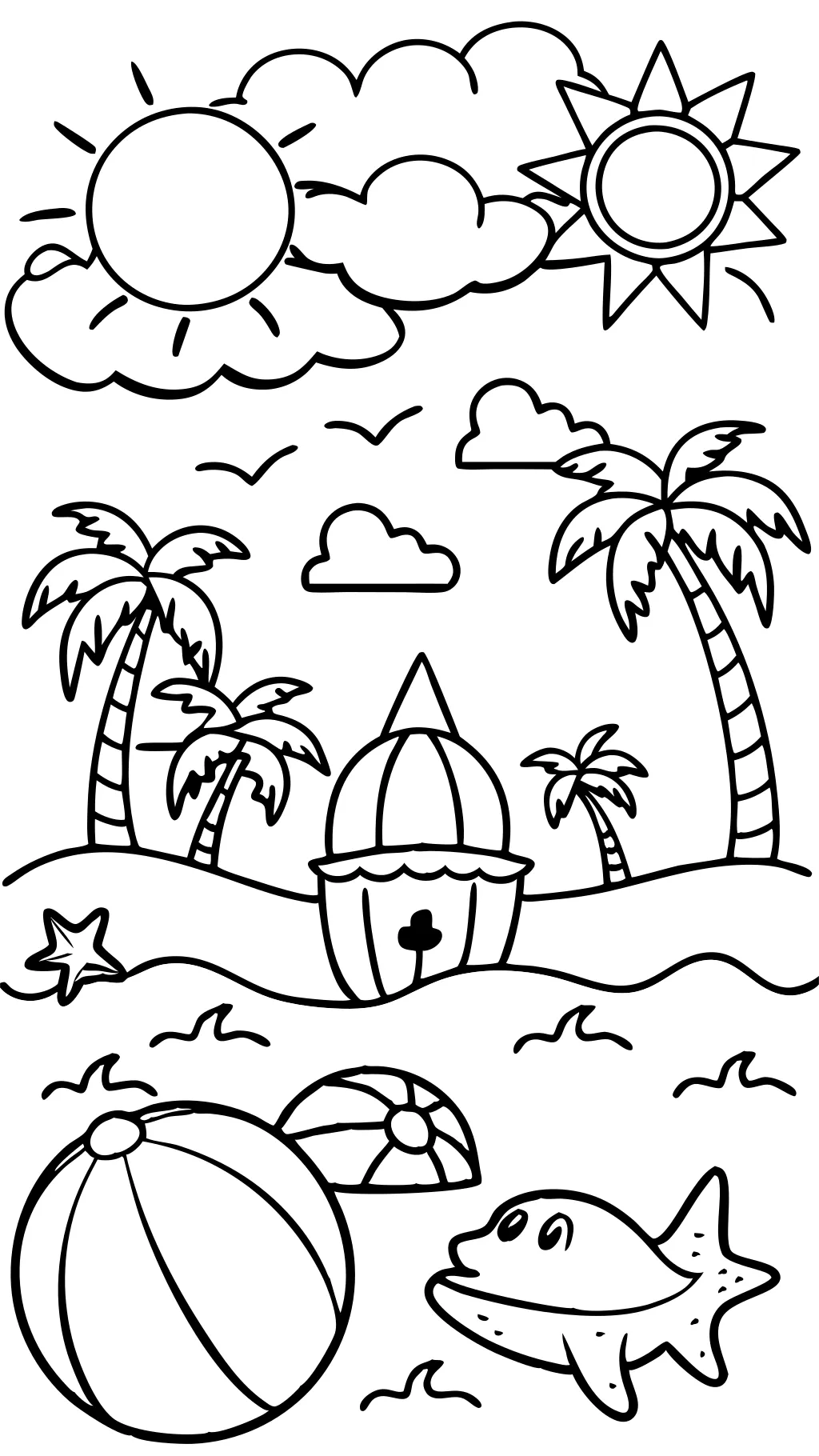 summertime coloring pages